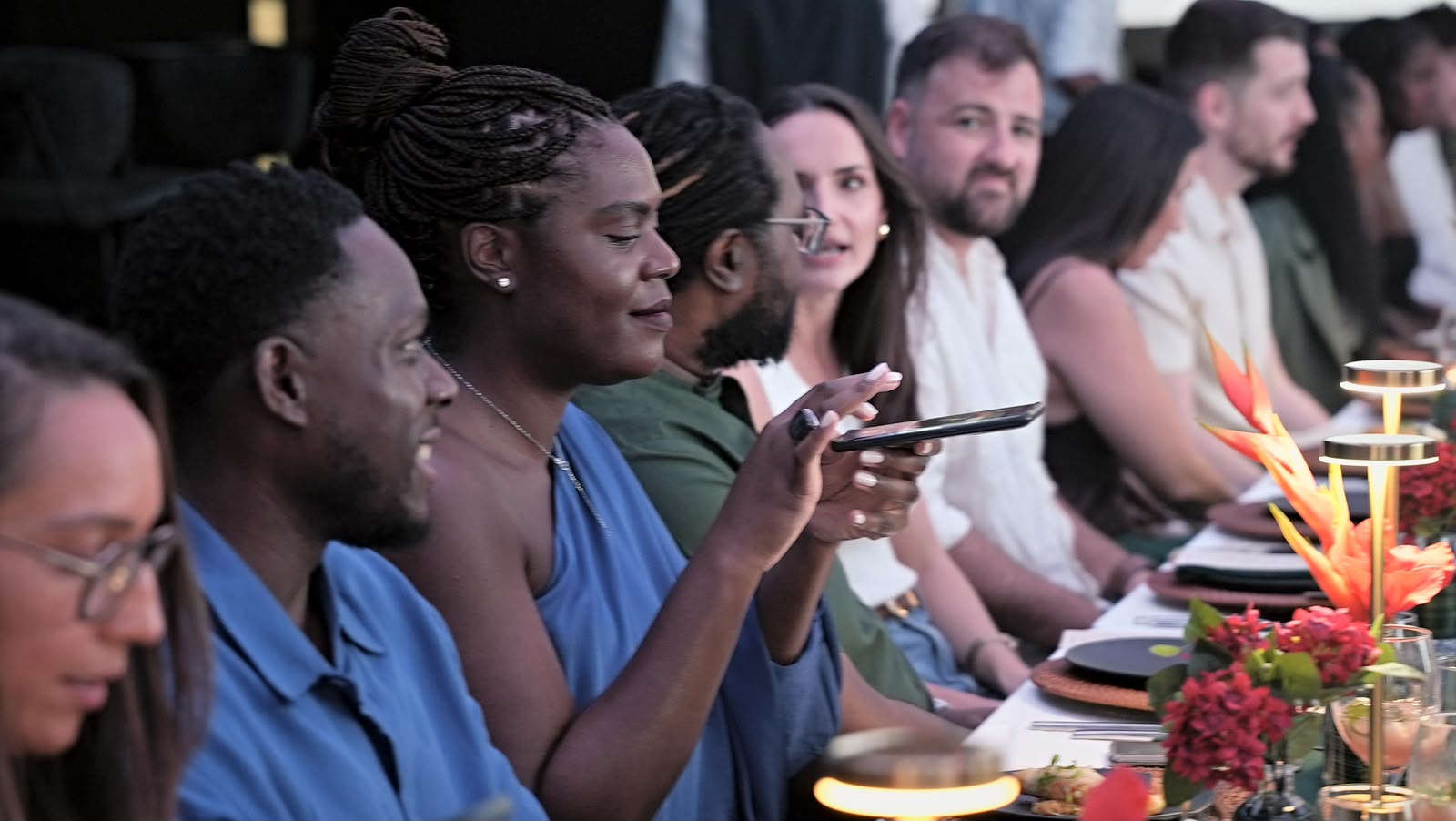Guests at the long table
