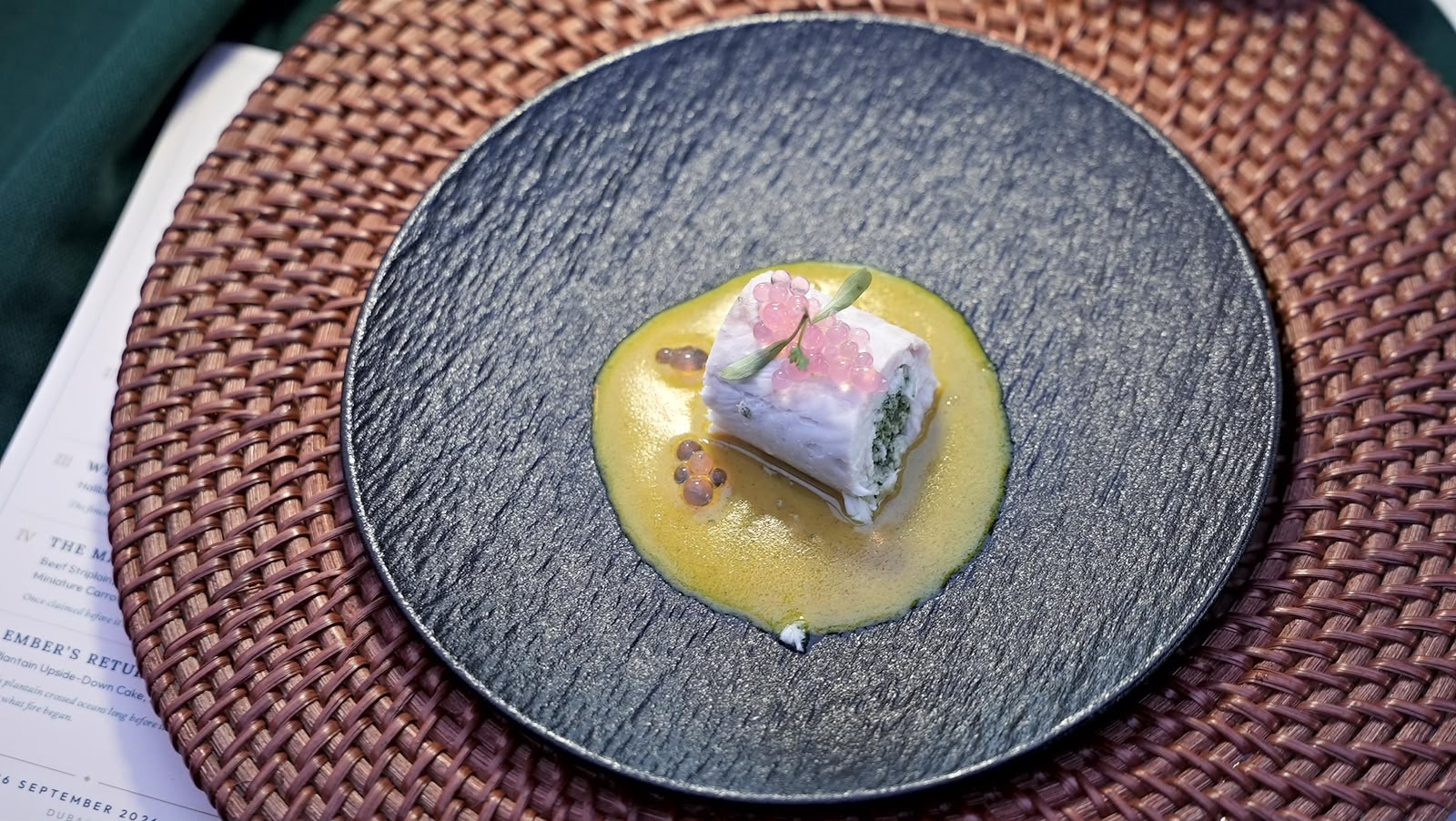 Plated course from The Master's Cut